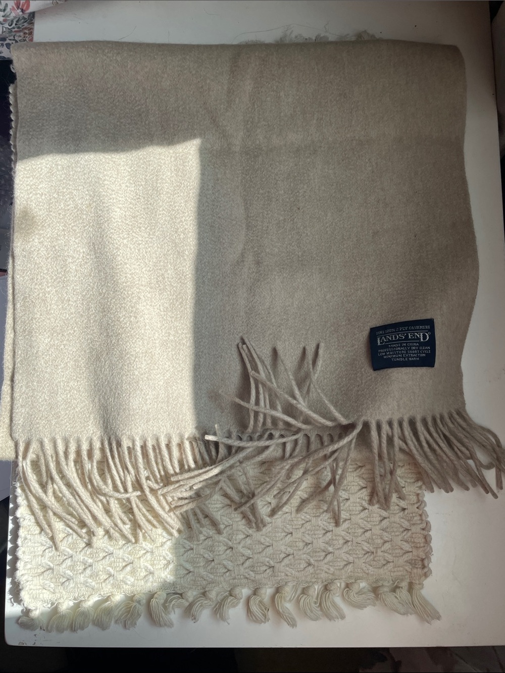 LANDS END CASHMERE SCARF - Picture 5 of 5